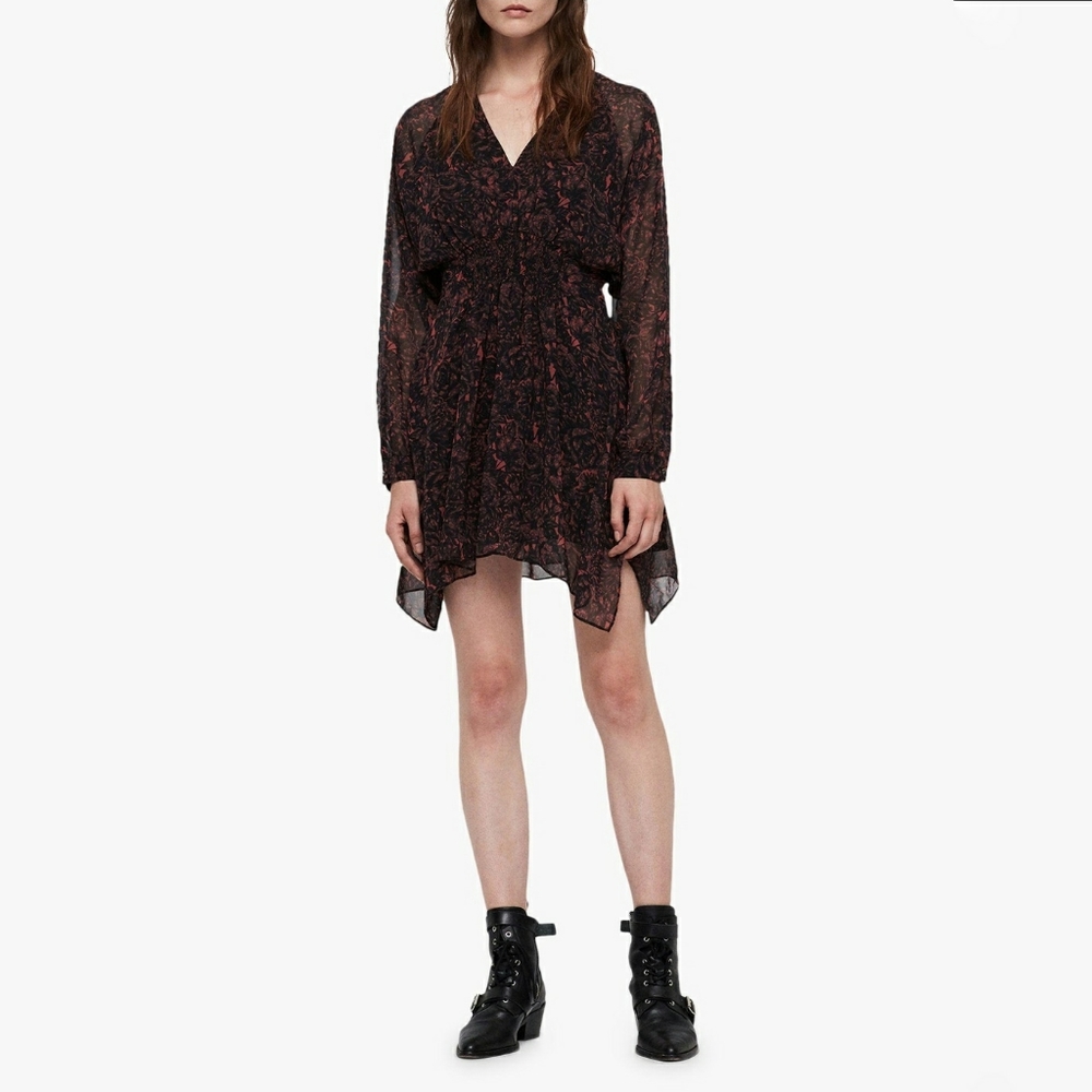 Chiffon Nichola Rosey Floral Dress / Tunic